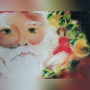 Framed Santa Claus Portait